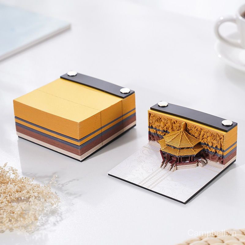 Huatang Giấy Ghi Chú Họa Tiết 3d Ba Chiều Sáng Tạo Tùy Chỉnh