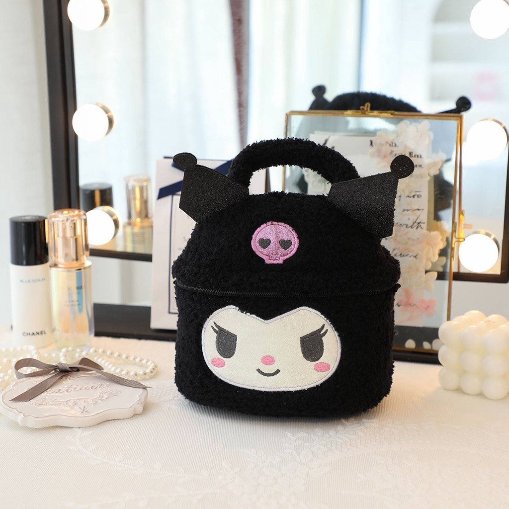 Ye kuromi lotso Túi Đựng Mỹ Phẩm / Đồ Vệ Sinh Cá Nhân Đa Năng Sức Chứa Lớn Hình Người Ngoài Hành Tinh / alien