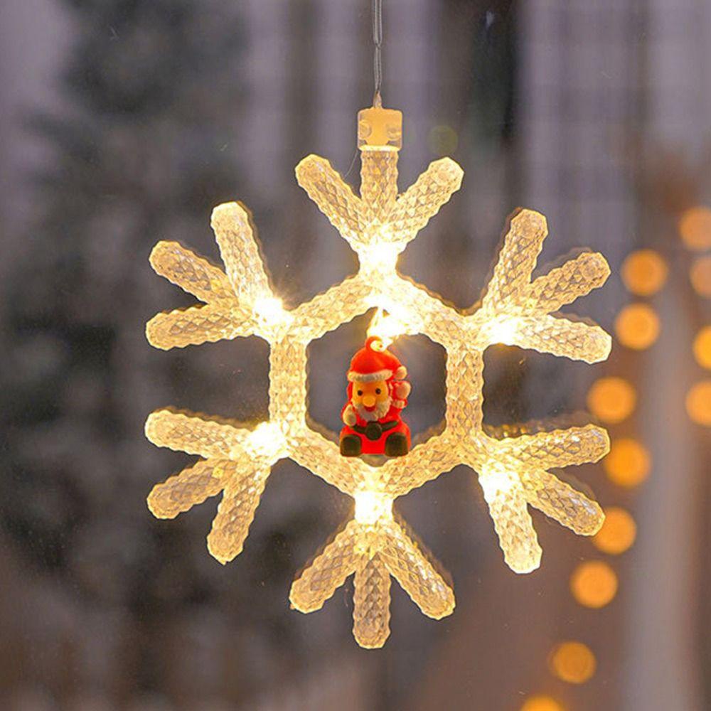 Muvako Đèn led Hình Hoa Tuyết Hoạt Hình Trang Trí Giáng Sinh