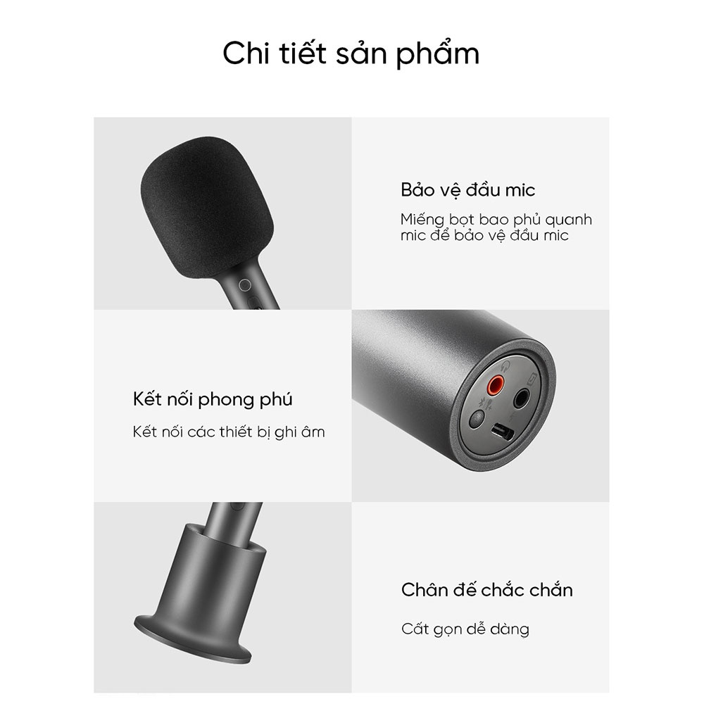 Micro karaoke kèm loa bluetooth Xiaomi Mijia KTV XMKGMKF01YM - Bảo hành 3 tháng - Shop MI Ecosystem Authorized