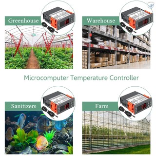 Digital Temperature Controller STC-8080A+ Refrigerator Thermostat for Refrigerator Automatic Defrosting with NTC Sensor Probe 220V