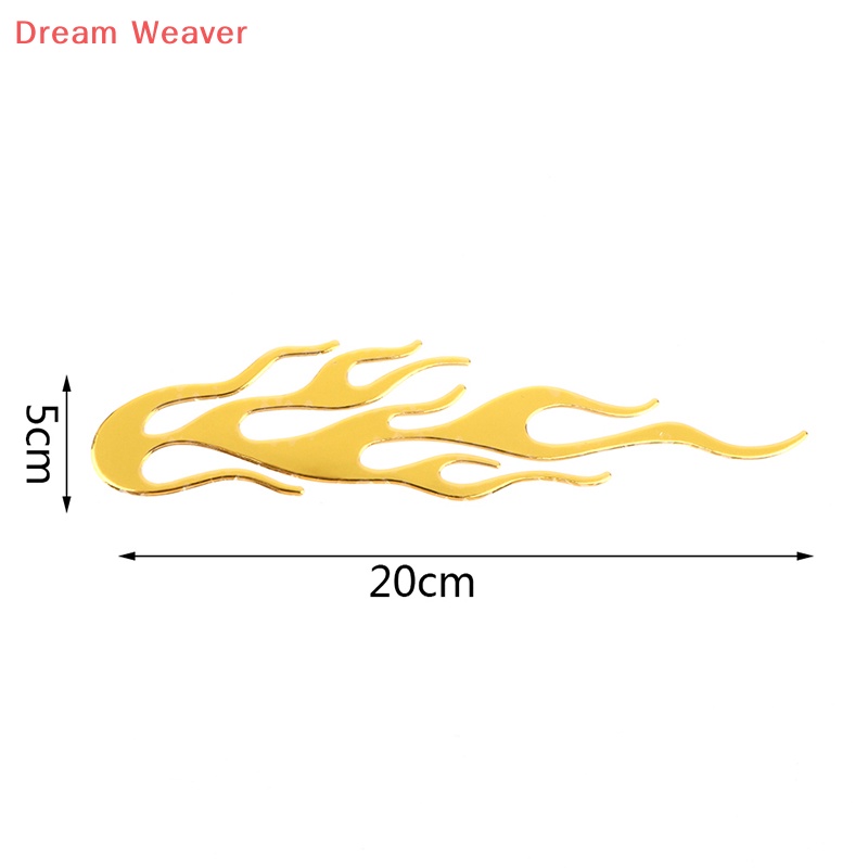 Sticker vinyl Dán Xe Hơi / Xe Máy Phản Quang 20 * 4cm Hình Ngọn Lửa 3d