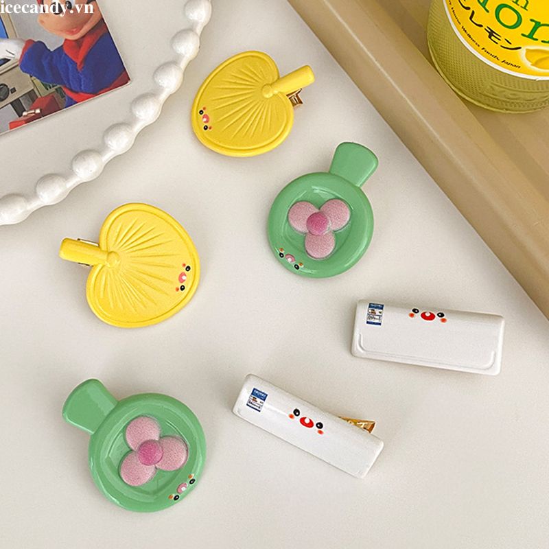 🥟ice🥟Kẹp Tóc Hoạt Hình Dễ Thương Ngọt Ngào Sáng Tạo Cho Nữ