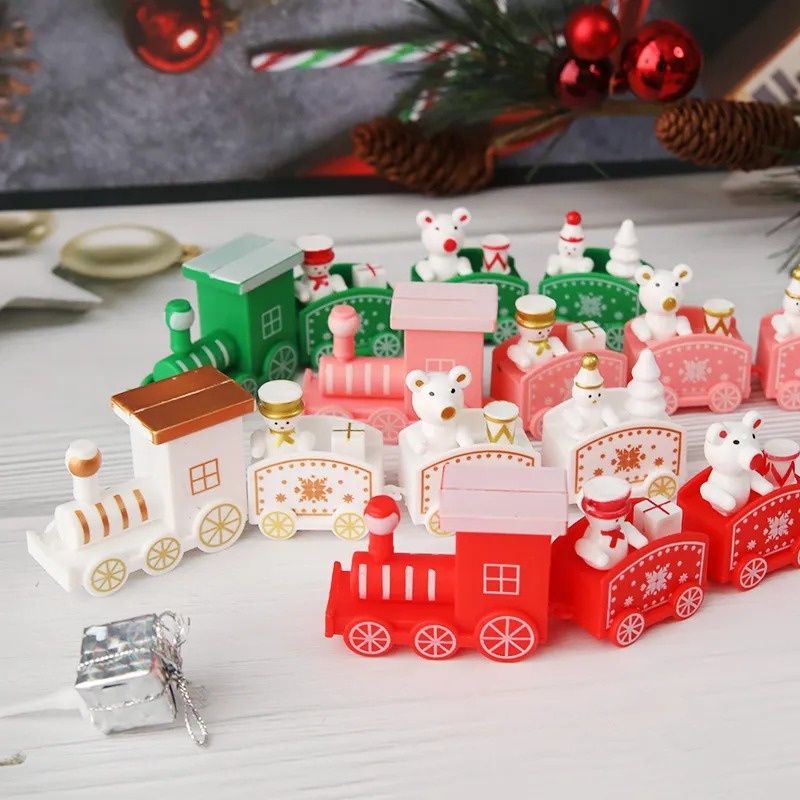 Đồ Trang Trí Giáng Sinh / Bánh Kem / Bàn Tiệc Tùng / Nhà Cửa Bằng Nhựa diy Hình Ông Già Noel Năm Mới