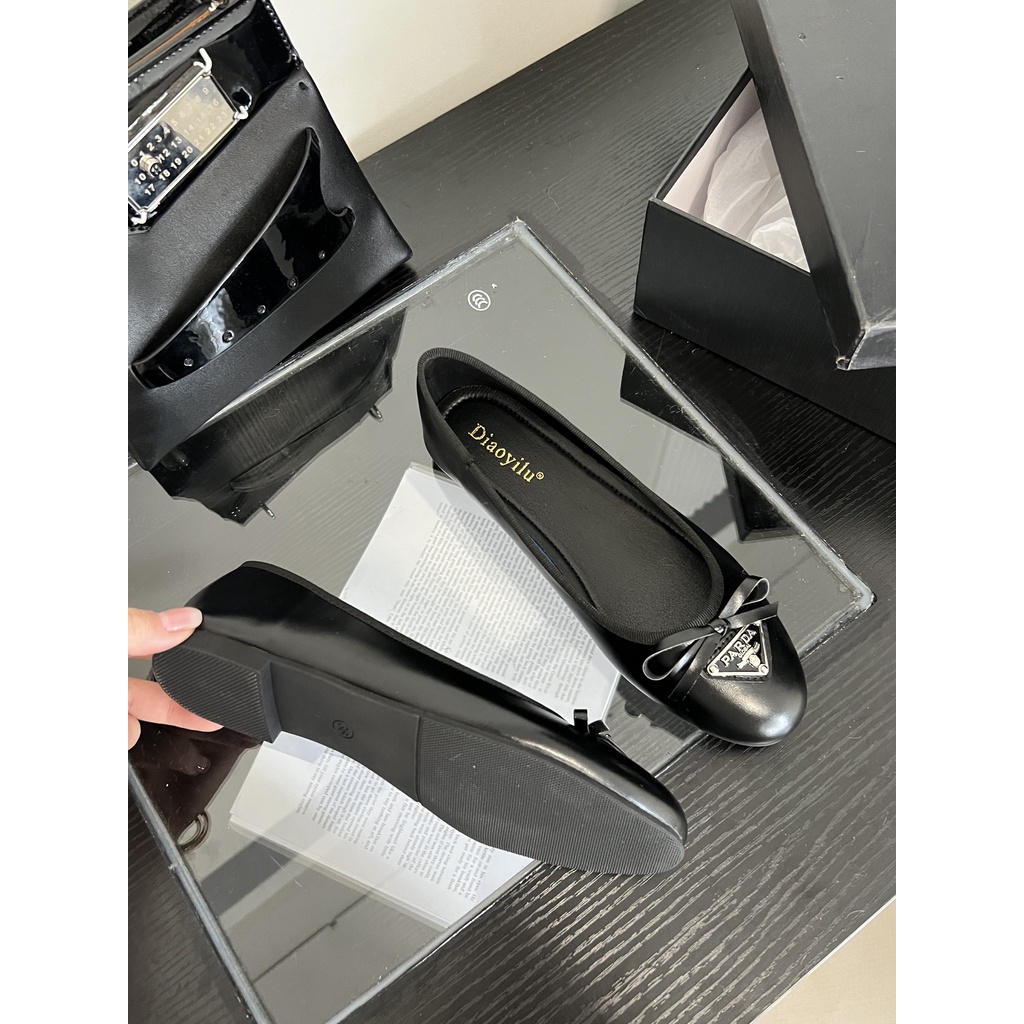 GiàY BúP Bê HìNh Tam GiáC ThắT Nơ Xinh XắN