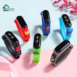 Đồng Hồ Điện Tử Thể Thao Chống Nước In Hình Người Nhện Hoạt Hình 50 Kiểu Cho Trẻ Em