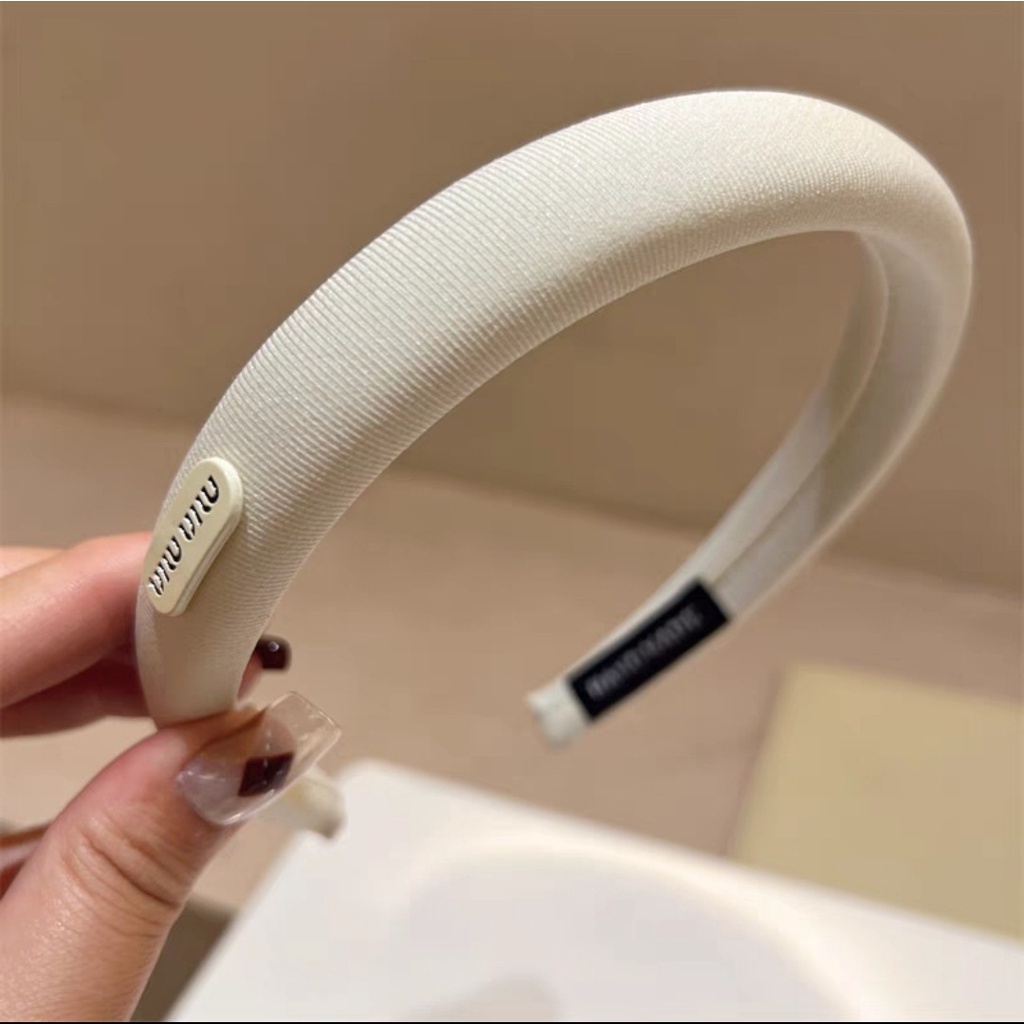 Băng Đô Cài Tóc Màu Đen In Chữ min Đơn Giản Thời Trang 2023