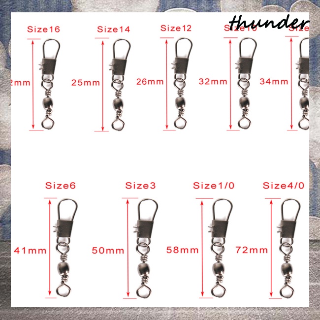 Sấm Sét Khuyên Nối Số 8 Bằng Thép Không Gỉ Cho Cần Câu Cá