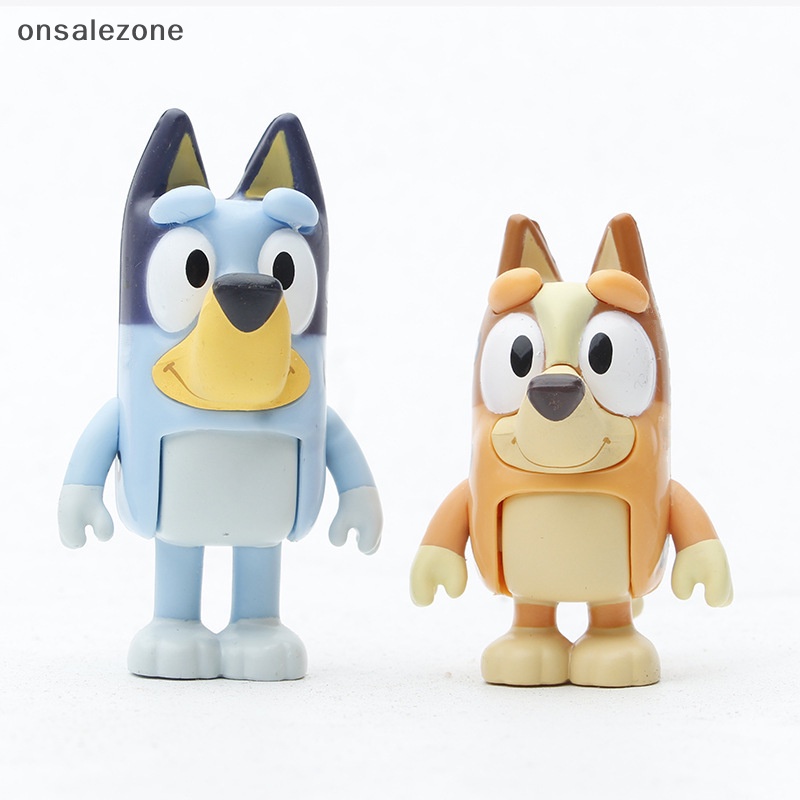 Set 8 Mô Hình Đồ Chơi Nhân Vật Hoạt Hình bluey playtime Mới