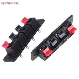 2 cái 4 vị trí đầu nối Lò xo thiết bị đầu cuối loa âm thanh thiết bị đầu nối dây mới
