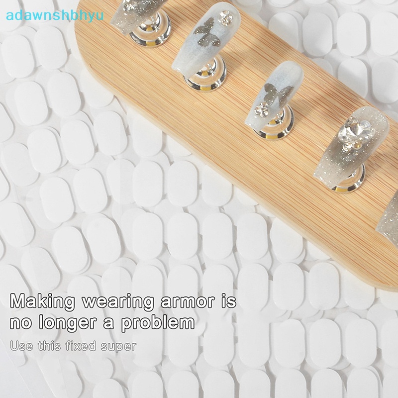 Set 100 Băng Keo Hai Mặt Bằng acrylic Trong Suốt Tự Dính Trưng Bày Móng Tay Không Cắt vn