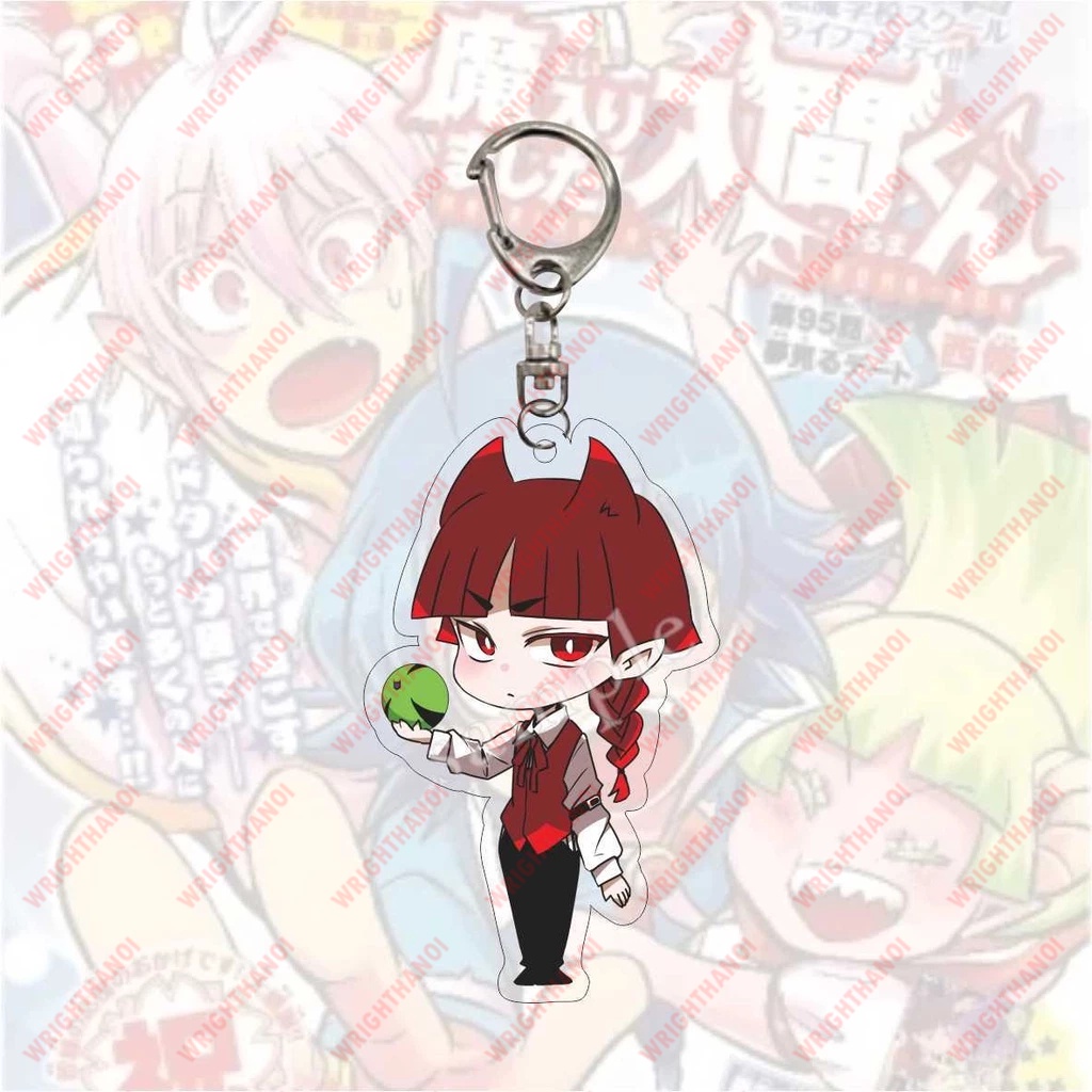 Móc khoá Mairimashita! Iruma-kun nhân vật Suzuki Iruma, Clara Valac in hình nhân vật 2 mặt acrylic