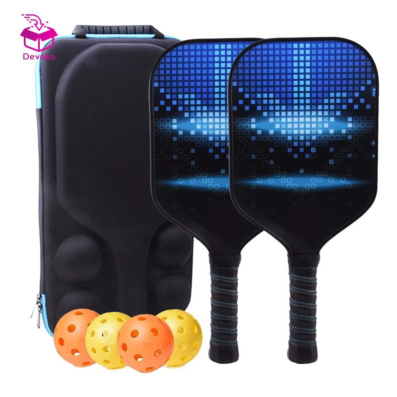 Bộ 2 Vợt Bóng pickleball Cao Cấp Kèm 4 Quả Bóng
