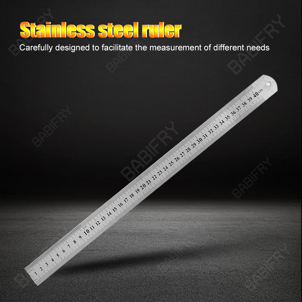 Thước Đo Hai Mặt Bằng Thép Không Gỉ Độ Chính Xác Cao