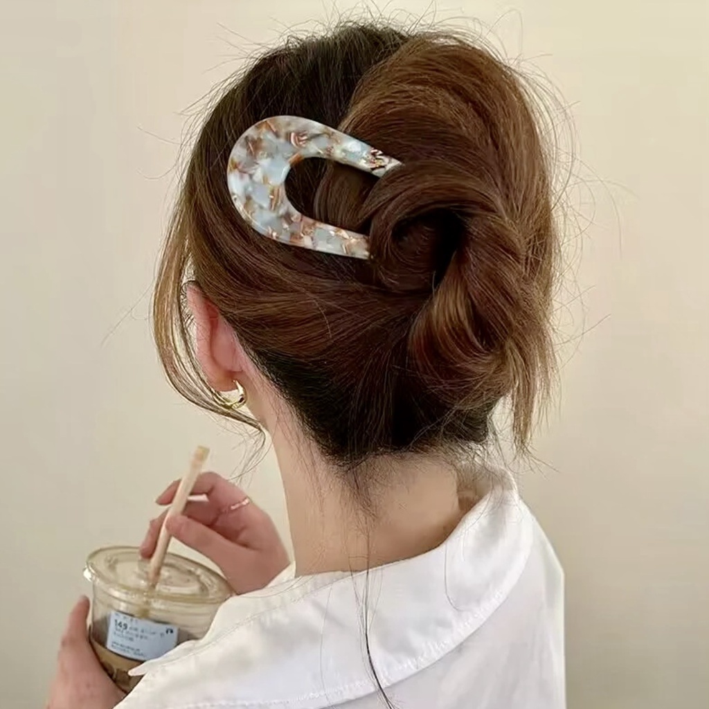 Trâm Cài Tóc Chữ u Cao Cấp Phong Cách vintage Cho Nữ