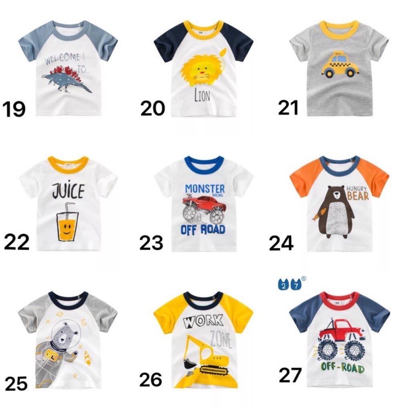 ÁO PHÔNG CỘC TAY 27KIDS CHO BÉ