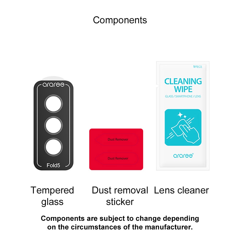 ARAREE Core Camera MR Tempered Glass Galaxy Z Fold 5 Fold5 Protect Samsung Korea