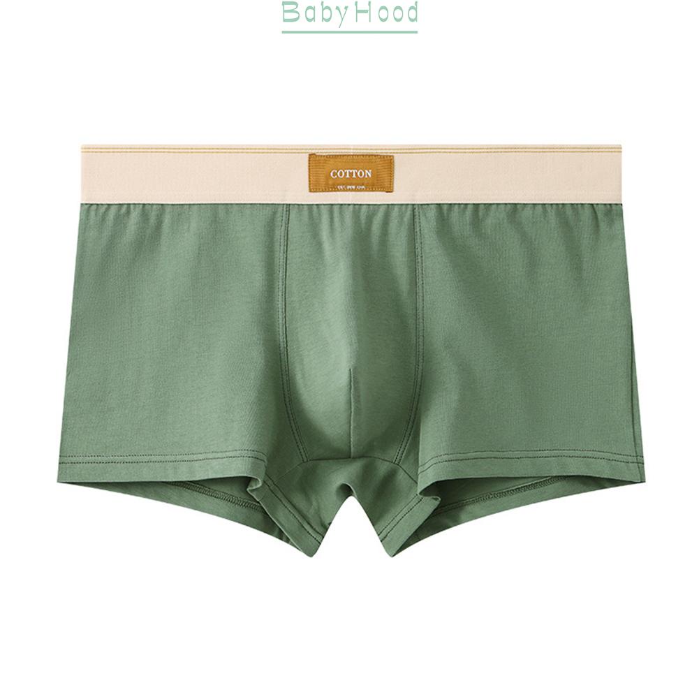Men Oversized Mid-rise Boxer Brief Underwear Cotton Breathable Underpants Shorts#BBHOOD