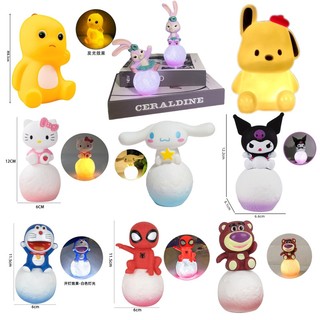Sanrio Đèn Ngủ Hình hello kitty cinnamoroll melody melody Đáng Yêu Trang Trí Bánh Kem Cho Bé