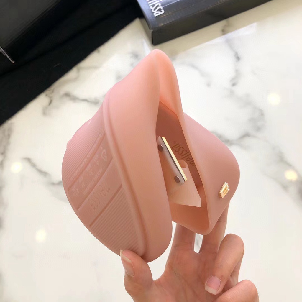 Giày Sandal Nhựa Thắt Nơ Phong Cách melissa Mới 2021 Cho Nữ Đi Biển