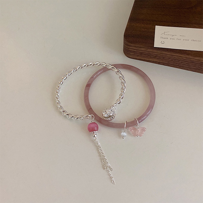 Vòng Tay Hợp Kim Hình Bướm Lãng Mạn Cho Nữ