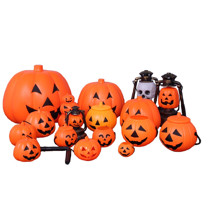 Xô Đựng Bí Ngô Cầm Tay Trang Trí halloween