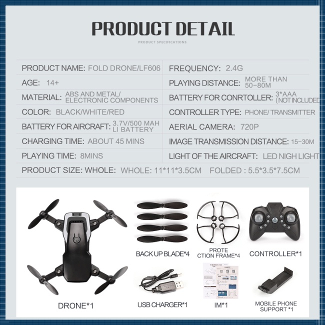 Ma lf606 Máy Bay Điều Khiển Từ Xa Có camera hd wifi fpv quadcopter vs z1