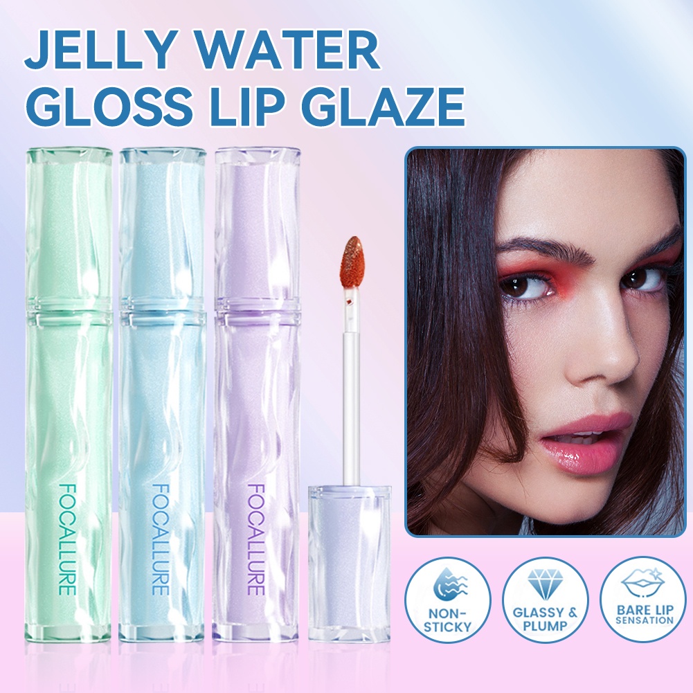 Focallure Pro-Juicy Jelly Watery Lip Tint Lâu Chống Thấm Nước Nhẹ Không Dính Dưỡng Ẩm 9 Màu Dễ Dàng Mang Theo wine01