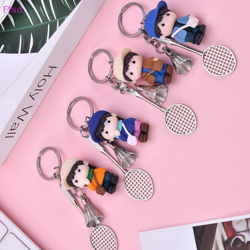 Luimo Móc Chìa Khóa mini Hình Quả Cầu Lông Sáng Tạo Dễ Thương