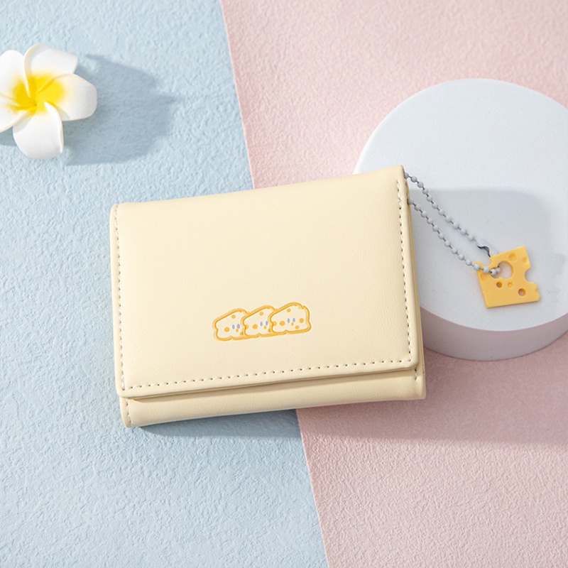 Ví Ngắn Dạng Gập Ba Thời Trang Ngọt Ngào Đáng Yêu Cho Nữ