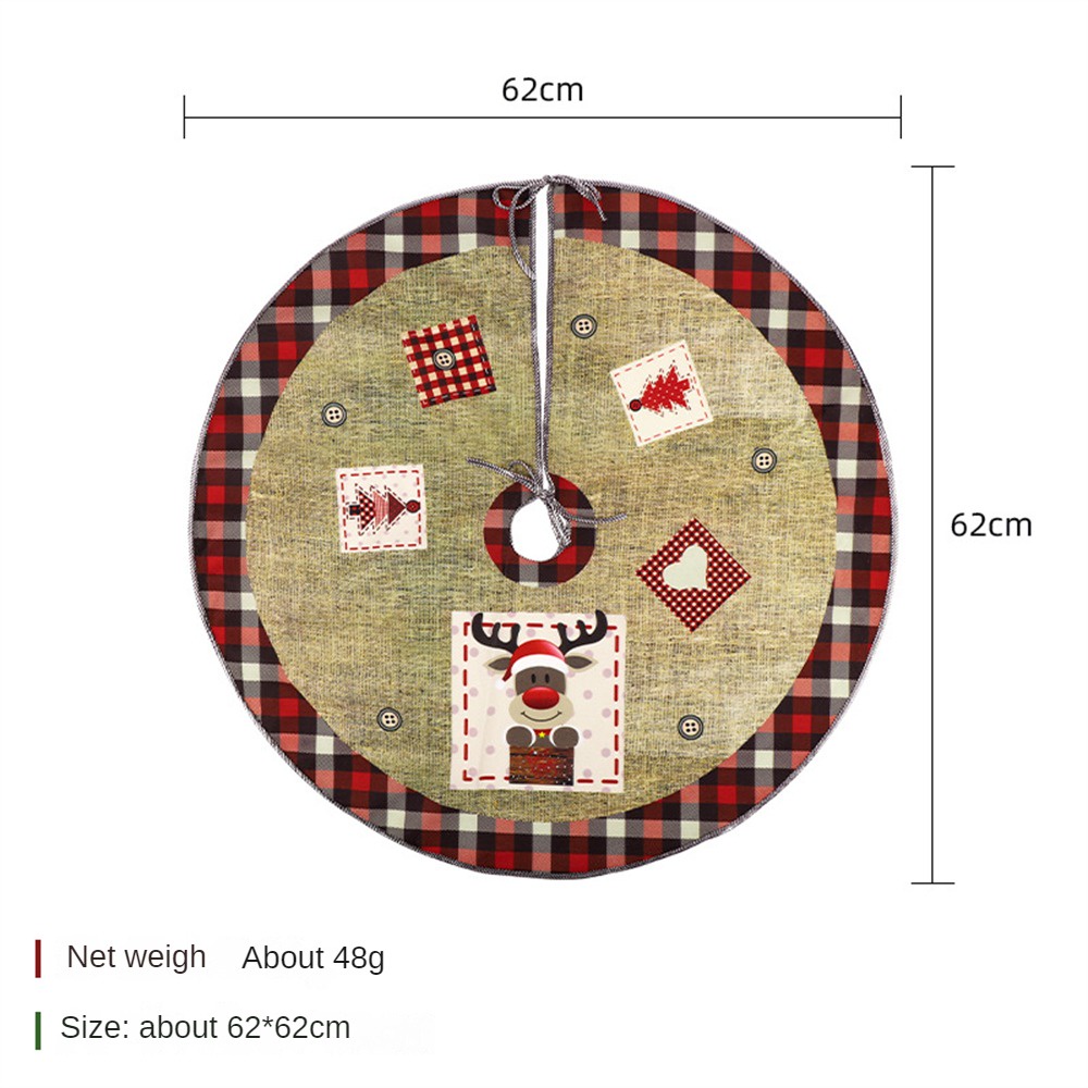 2024 Váy Cây Thông Giáng Sinh Mới Sáng Tạo In Tinh Tế Đáy Cây Trang Trí Đồ Dùng Giáng Sinh Đồ Trang Trí Cây Thông Giáng Sinh