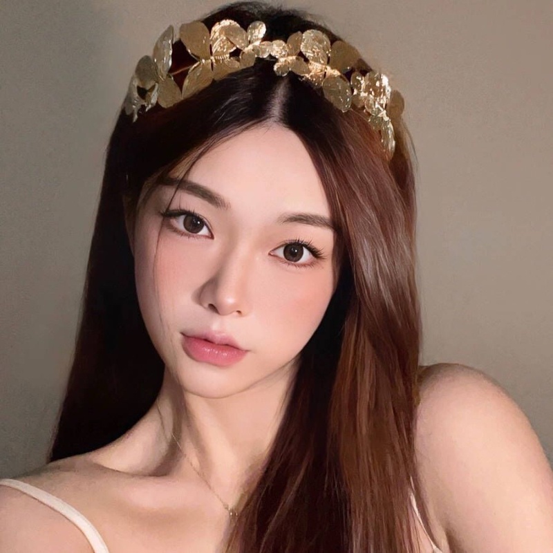 Băng Đô Hình Bướm Màu Vàng Thời Trang Hàn Quốc Dành Cho Nữ