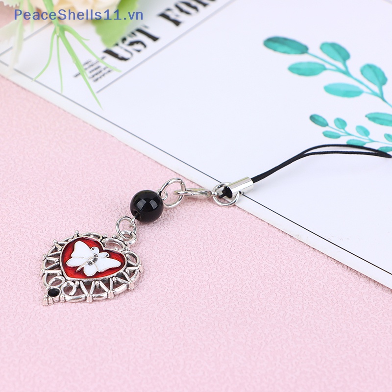 Dây Đeo Điện Thoại y2k Họa Tiết Bướm / Trái Tim Xinh Xắn Dùng Để Trang Trí