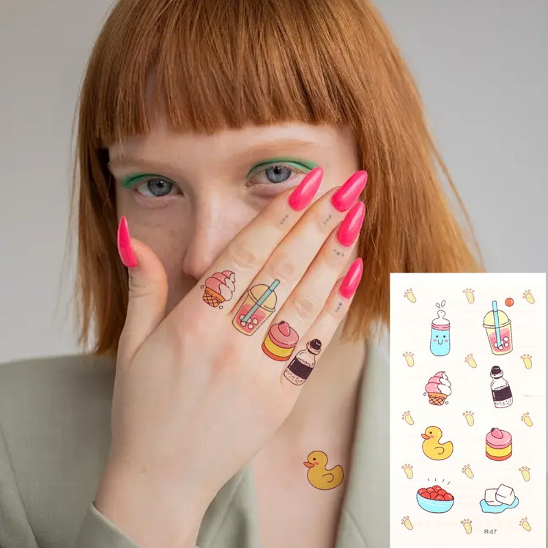 Dễ Thương Hình Xăm Dán Tạm Thời Hình Thỏ Đáng Yêu