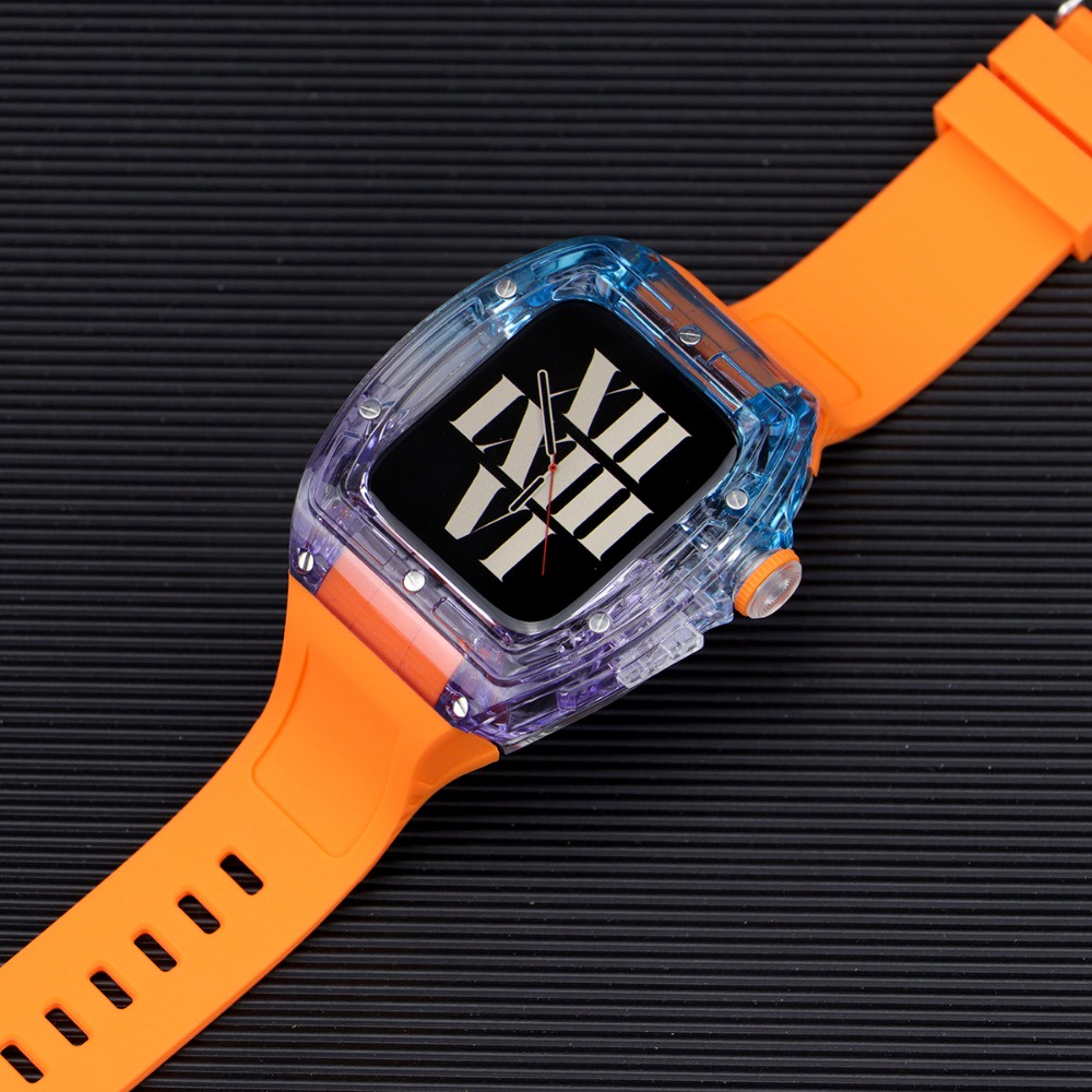 Dây Đeo silicone Màu gradient Cho Đồng Hồ Thông Minh apple watch 8 7 6 5 4 se ultra 49mm iwatch 45mm 44mm