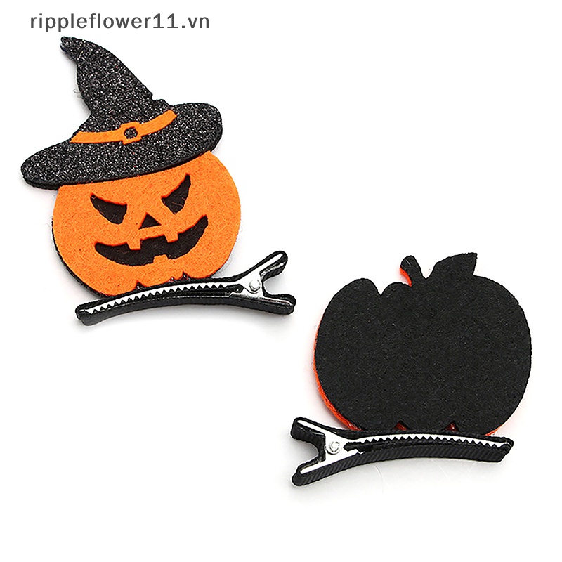 Kẹp Tóc Hình Mèo Đen / Bí Ngô / Dơi Độc Đáo Trang Trí Tiệc halloween