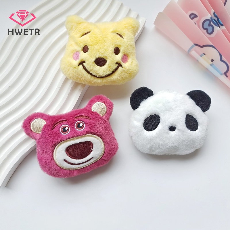 Ghim Cài Áo Hình Gấu Trúc / Dâu Tây Nhồi Bông Đáng Yêu Mới