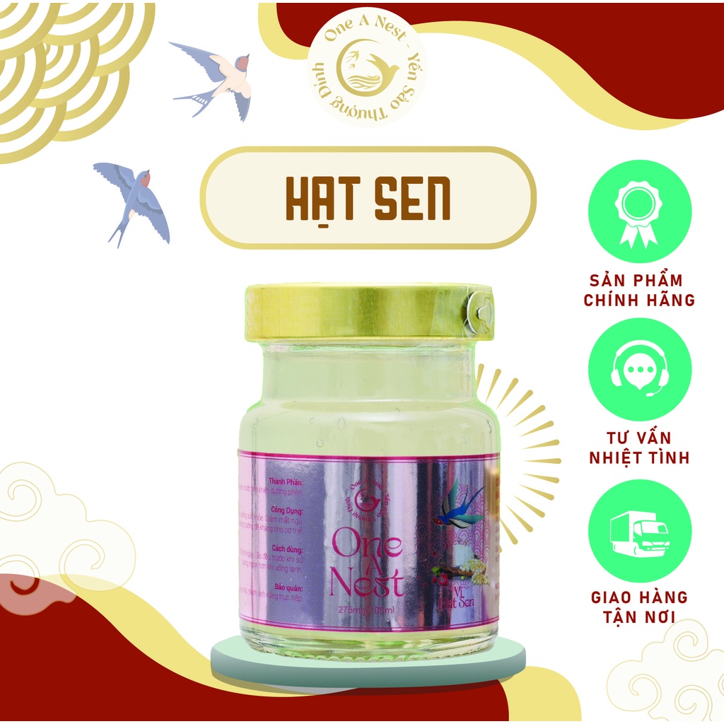 Yến Chưng Hạt Sen One A Nest 70ml/Hủ (Webber Naturals)