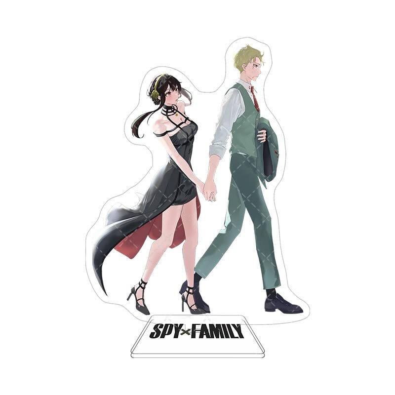 Mô hình Standee SPY X FAMILY Anime Figure Kawaii Anya Yor Loid Action in hình nhân vật 2 mặt rõ nét decor trang trí 2