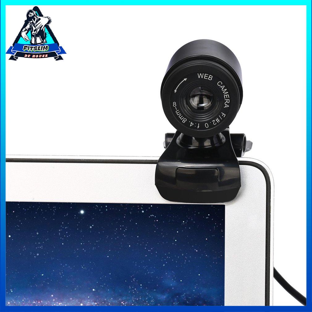 Usb Hd Webcam Web Cam Camera For Computer Pc Laptop Desktop