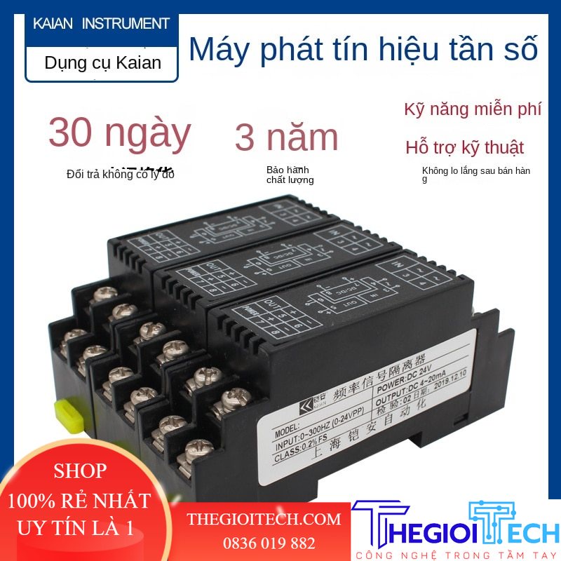 Mô-đun Chuyển đổi Tín Hiệu Tần Số Xung 0-1khz 5k 10khz 100k sang tín hiệu Analog Điện áp 0-10V, dòng điện 4-20ma - 0-60Hz/0-10V