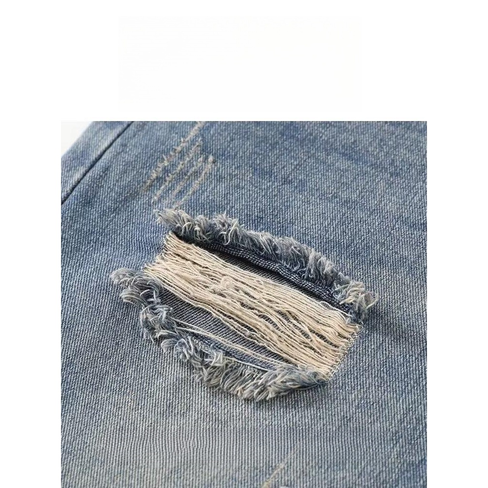 Quần jean nam rách Quần bò baggy nam Quần Jean Cotton