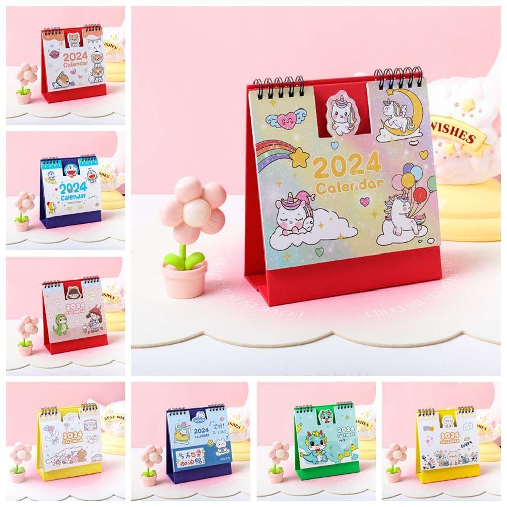 Lịch Để Bàn 2024 Họa Tiết Hoạt Hình doraemon Dễ Thương Dùng Làm Quà Tặng Cho Học Sinh / Văn Phòng