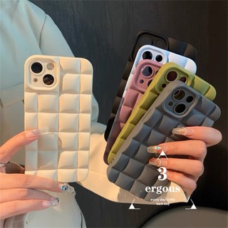 Ốp Điện Thoại Mềm Họa Tiết Caro Đơn Giản Thời Trang Cho iphone 13 12 11 pro max se2020 x xr xs max 7 8 plus