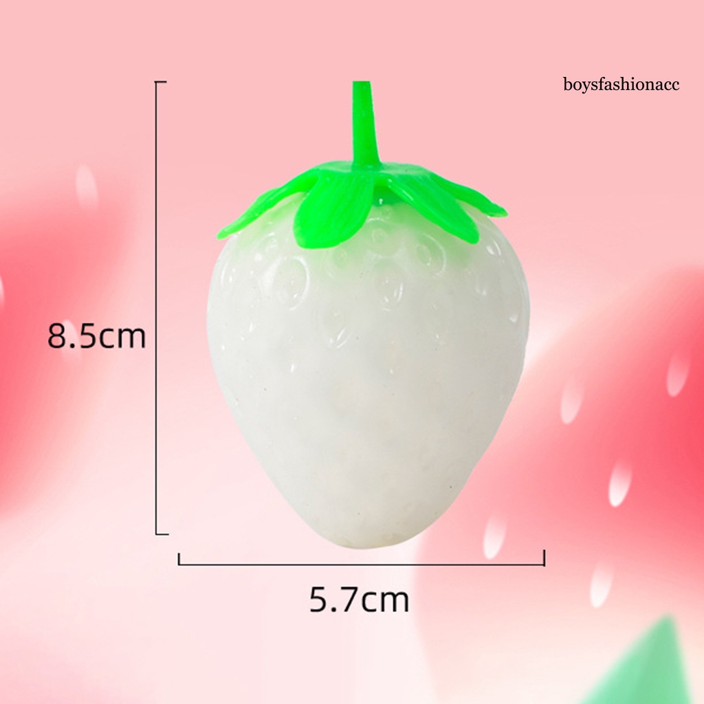 Boysfashionacc Đồ Chơi Squishy Mềm Mại Hình Trái Dâu Tây Đổi Màu Giúp Giảm Căng Thẳng