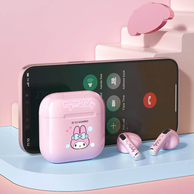 Sanrio Tai Nghe Không Dây ej-116 bluetooth 5.3 Âm Thanh Sống Động Chất Lượng Cao