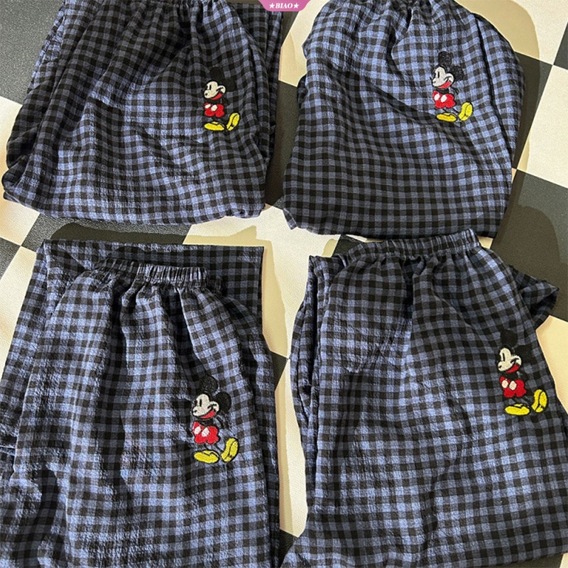 Disney Quần Dài Họa Tiết Chuột Mickey Phong Cách Harajuku Đáng Yêu Dành Cho Nữ