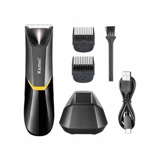 Kemei Groin Area Hair Trimmer Blade Body Trimmer for Men Waterproof Wet Dry Clippers Pubic Male Private Part Shaver Hygiene Razor Epilator