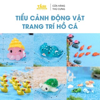 Tiểu cảnh, mô hình động vật trang trí hồ cá, bể cá, hồ terrarium,...