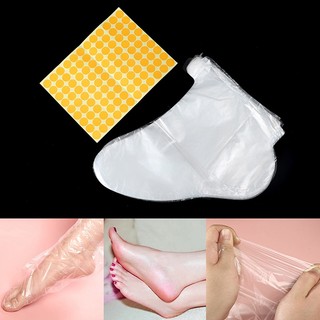 Bộ 100 Túi Bọc Chân Bằng Nhựa Trong Suốt Dùng Một Lần